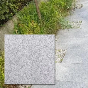 Płytka granitowa szara płomieniowana G603