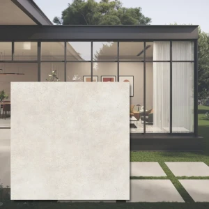 Asphalt Off White 120x120 cm – 20 mm utomhusplatta