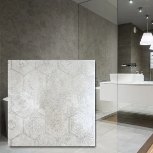 Klinker Soft Concrete Hexagon Silver 60x60 cm