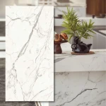 Statuario Supremo Silk — sintrad kvartssten 12 mm, 324x162 cm