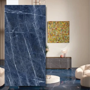 Marmi Maximum Divine Blue — storformatskiva i sintrad kvarts 300×150×0,6 cm