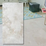 Travertin Ivory Classic Mix Cross Cut 40,6x61 cm, polerad och spacklad