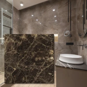 Emperador Maron – polerad marmorplatta 60x60x2 cm