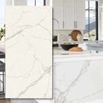 Calacatta Extra sintrad kvartsplatta 12 mm 324×162 cm – Silk (Atlas Plan)