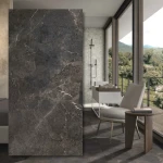 Royal Stone Black Diamond 120x60x0,8 cm – porslinsklinker, svart naturfinish