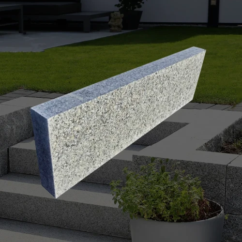 Obrzeże granitowe 8x25 80-120 cm góra płomień