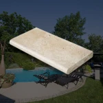 Travertin kantsten Bullnose 3 cm Classic Mix 40,6×61 cm