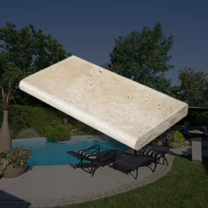 Travertin kantsten Bullnose 3 cm Classic Mix 40,6×61 cm