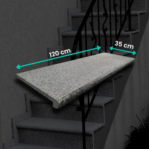 Schodek Granitowy G654 New Dark grey 120x35x2 stopnica Bullnose.webp