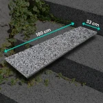 Granittrappnos Dark Grey New G654, flammad 180×33×2 (Förbeställning)