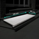 Granittrappsteg G603 135x35x2 cm – Bullnose, flammad yta