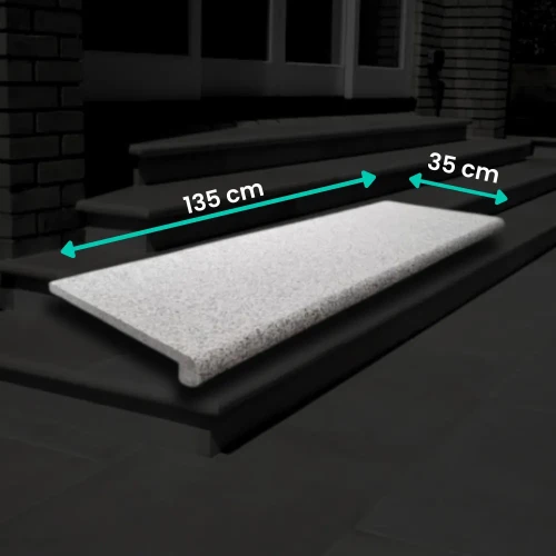 Schodek Granitowy G603 135x35x2 stopnica Bullnose