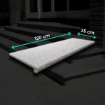 Granitsteg G603 flammad 120x35x2 – bullnose