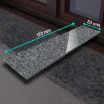 Granitfönsterbräda G654 NEW, grafit polerad 122x33x2 cm