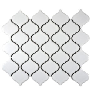 Keramisk mosaik Arabesk Vit Matt 29,3×24,5×0,6 cm