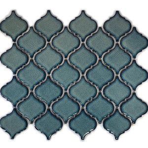 Keramikmosaik Arabesk Grön Polerad 29,3×24,5×0,6 cm