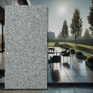 Granitplatta G654 Dark Grey – flammad 30,5x61x1 cm