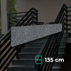 Granitsteg Dark Grey G654 New 135x15x2, polerad