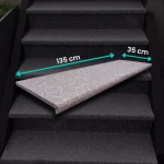 Granitsteg G664 135x35x2 cm – bullnose (Royal Brown)