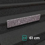 Polerad granitsockel G664 61x8x1 cm, brun