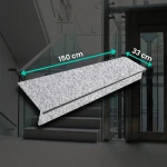Trappset Granit G603 – Trappsteg 150×33×2 + Sättsteg 150×15×2