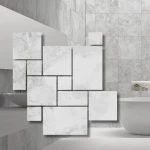 Carrara Royal 12 mm Satinmatt — Roman Opus modulset (0,742 m²)