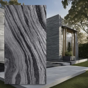 Fasad- och dekorsten Silver Grey Leather 30x60x1,2 cm