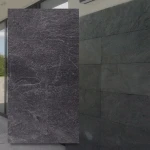 Silvergrå naturstenspanel för fasad och inredning 30x90x1,2 cm