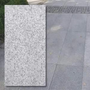 G603 Flammad granitplatta 120x60x3 cm, grå