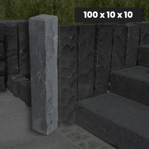 Ogrodowa Palisada Granitowa Łupana G690 Bazalt Black 100x10x10 cm