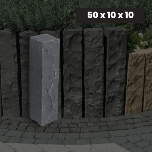 Basalt G690 Trädgårdspalisad Bazalt Black 50x10x10 cm