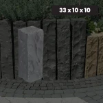 Basaltpalisad G690 Bazalt Black 33x10x10 cm