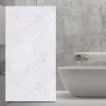 Royal White tumlad och slipad marmorplatta 10x30,5x1 cm