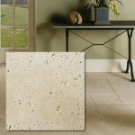 Travertin Ivory Classic Mix, tumlad utan fyllning, 20,3x20,3x1,2 cm