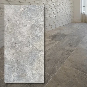 Travertin Silver Greige, tumlad 40,6x61x1,2 cm