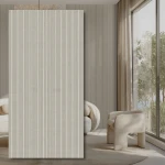 WPC-panel White Stripes Matt 280x112x0,5 cm