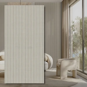 WPC-panel White Stripes Matt 280x112x0,5 cm
