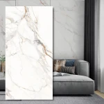 Gold Vein SPC-väggpanel, matt 280×112×0,5 cm