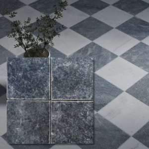 Blue Stone marmorplatta 10x10x1 cm