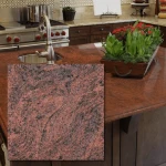 Granitplatta Multicolor Red Polerad 60x60x1,5 cm