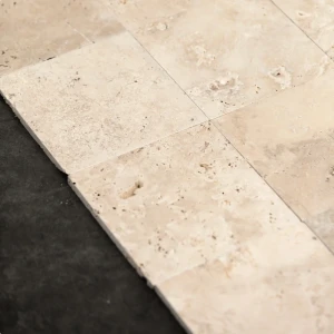 Trawertyn Super Light Szlifowany Niewypełniony Modern Tumbled 20,3x20,3x1,2 cm 4
