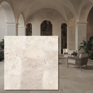 Trawertyn Super Light Szlifowany Niewypełniony Modern Tumbled 20,3x20,3x1,2 cm 1