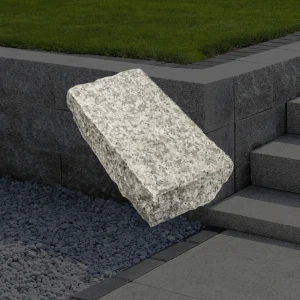 Kostka granitowa G602 Płomieniowana - Łupana 20x10x5 cm