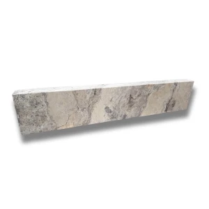 Trawertyn Kamień brzegowy Silver Latte Bębnowany Szlif 100x20x6 | Obrzeże do basenu