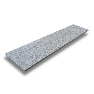 Stopnica granitowa szara płomieniowana Bianco Sardo G602 150x33x2 cm