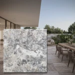 Travertin Silver Latte Greige, tumlad, 61x61x3 cm