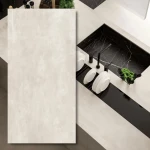 Boost White Hamrad – sinterad kvarts 320x160x0,6 cm