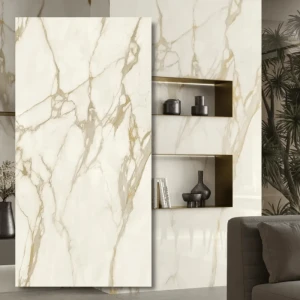 Sintrad kvarts Calacatta Gold Silk 324x162x1,2 cm