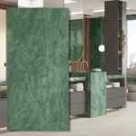 Sinterad kvarts Exotic Green, polerad 320x160x0,6 cm