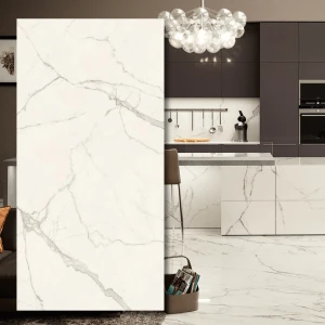 Extra Calacatta - sintrad kvarts, polerad 320x160x0,6 cm